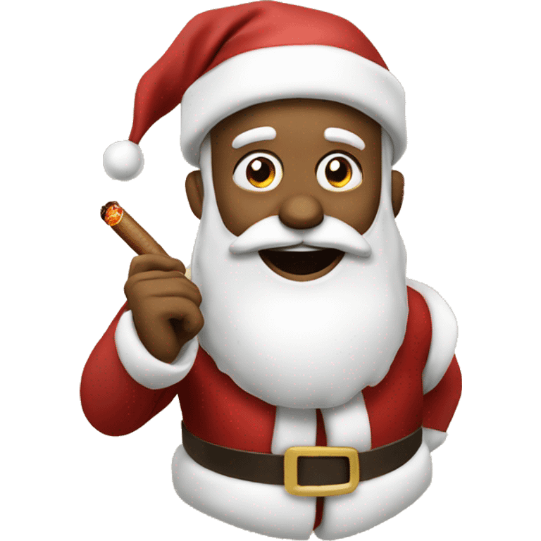 Santa with cigar emoji