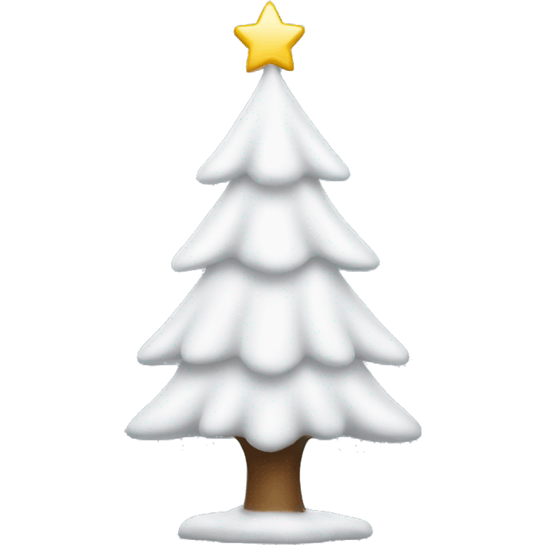 White Christmas tree emoji