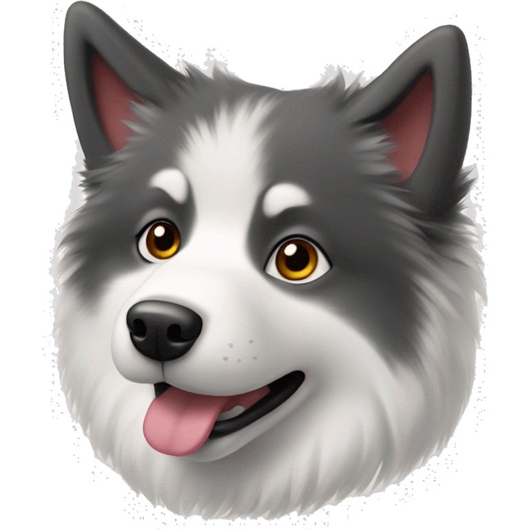 The Samoyed dog emoji