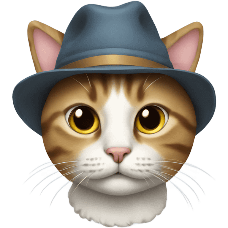 cat wearing a hat emoji