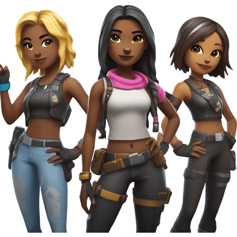 Girl squad Fortnite emoji