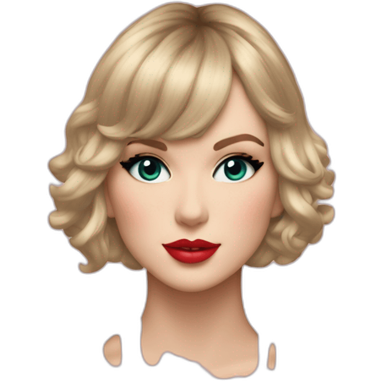 Taylor Swift representer as on the cover of the album lover emoji