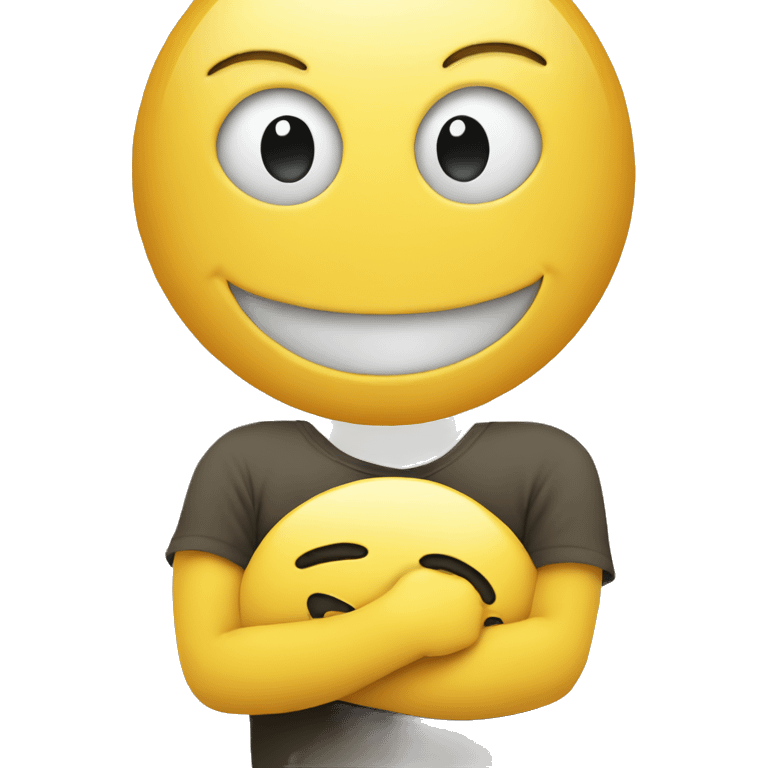 Smiley face giving a hug emoji