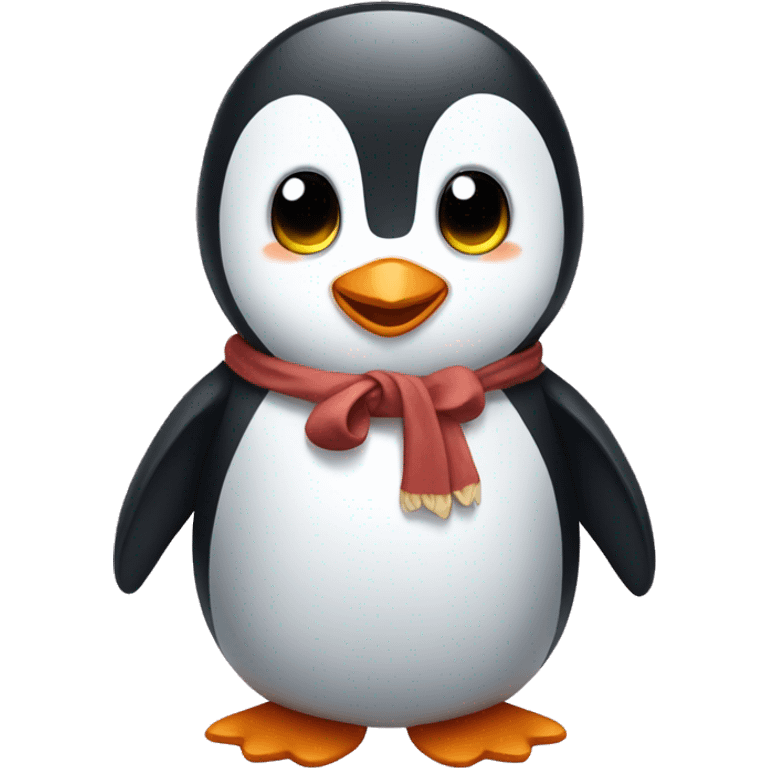 full body cute penguin emoji