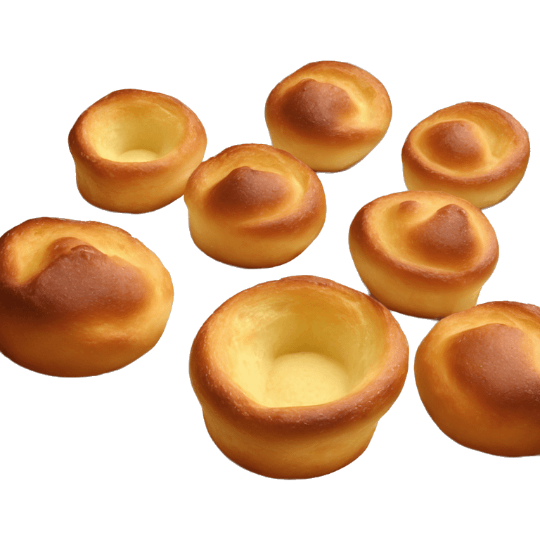 several sourdough popovers in a dish emoji