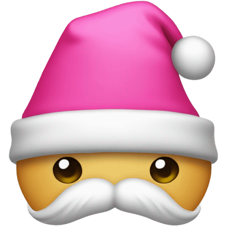 Pink santa hat emoji