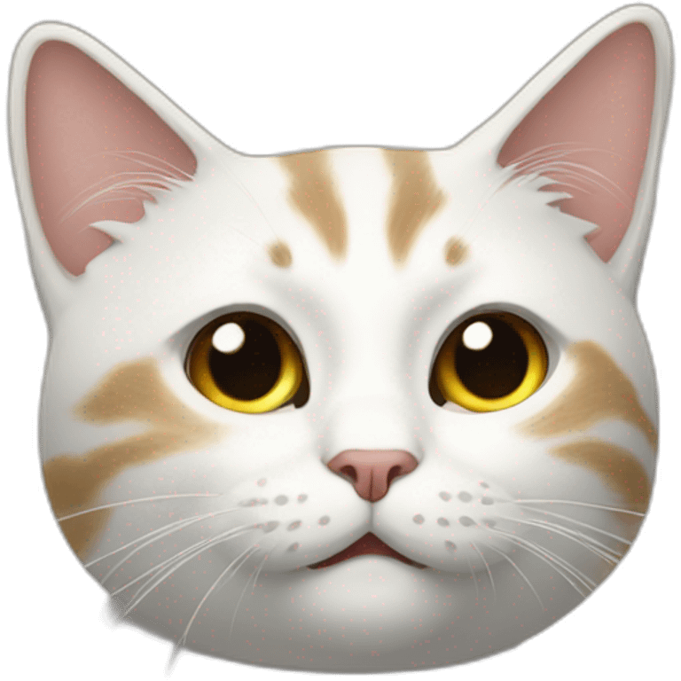 Chat sur un chat emoji