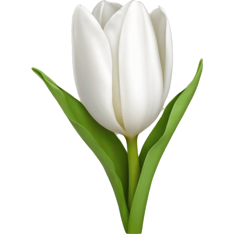 White tulip  emoji