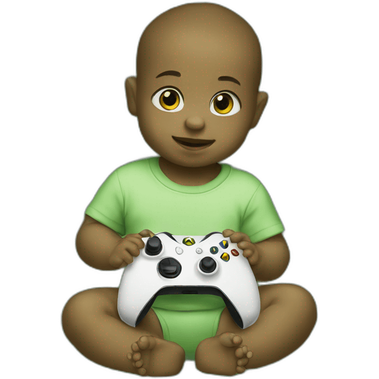 Baby with Xbox emoji