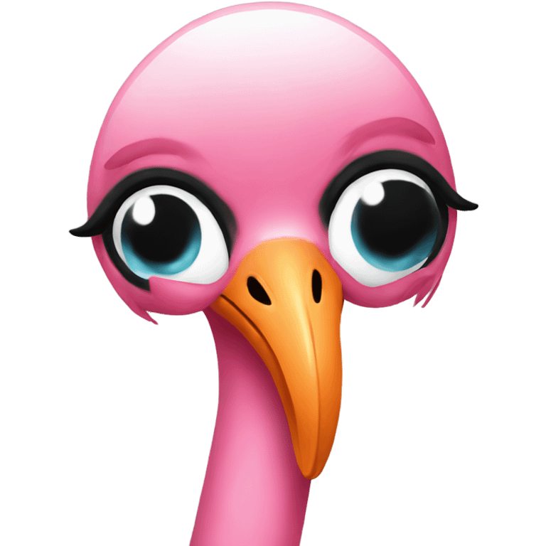 Emo flamingo emoji