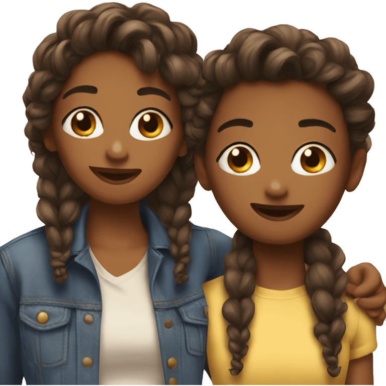 2 pretty best friends  emoji