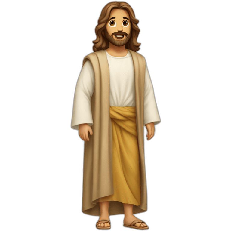 Jesus with summer clothes  emoji