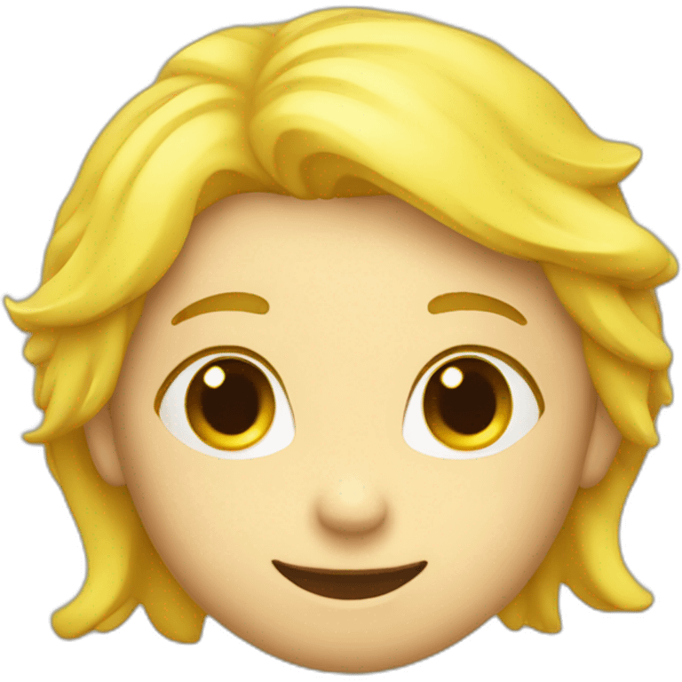 Mignon jaune emoji