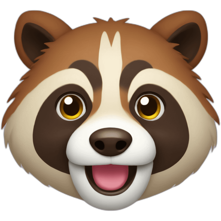 tanuki-face-happy emoji