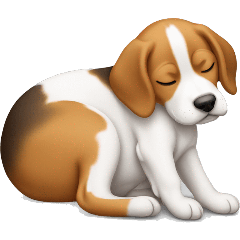 beagle puppy sleeping emoji