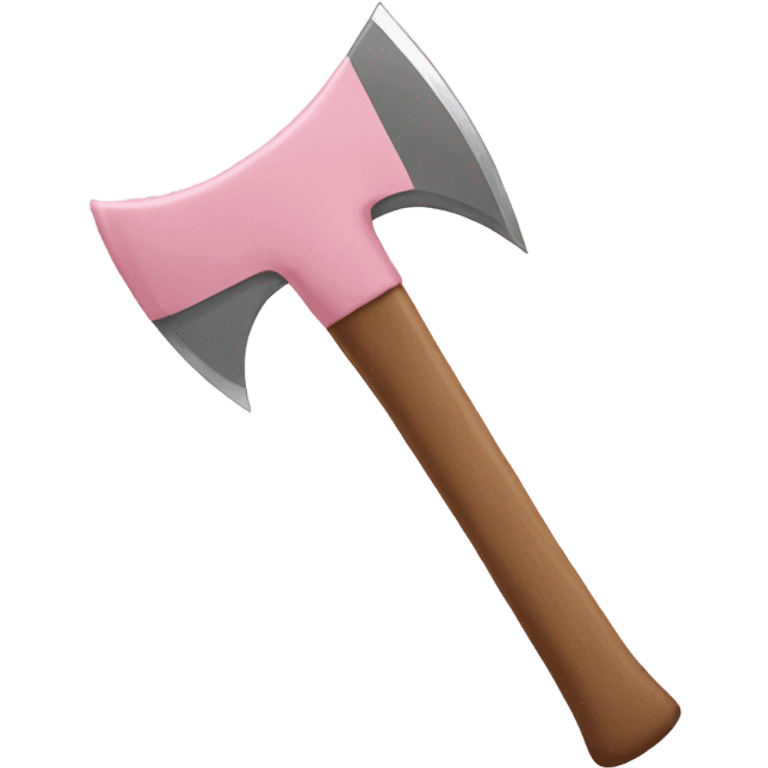 pastel pink axe emoji