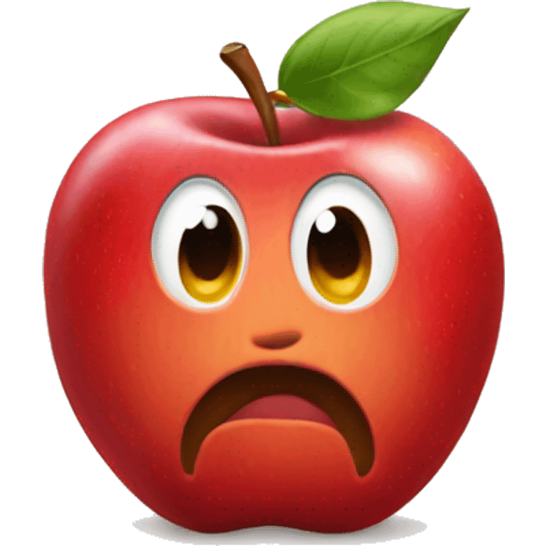 Apple red emoji