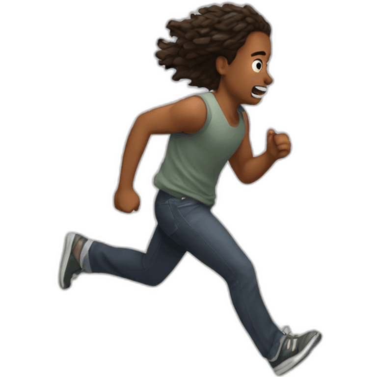 Me running away from my problems emoji