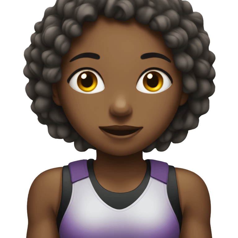 Girl in gym  emoji