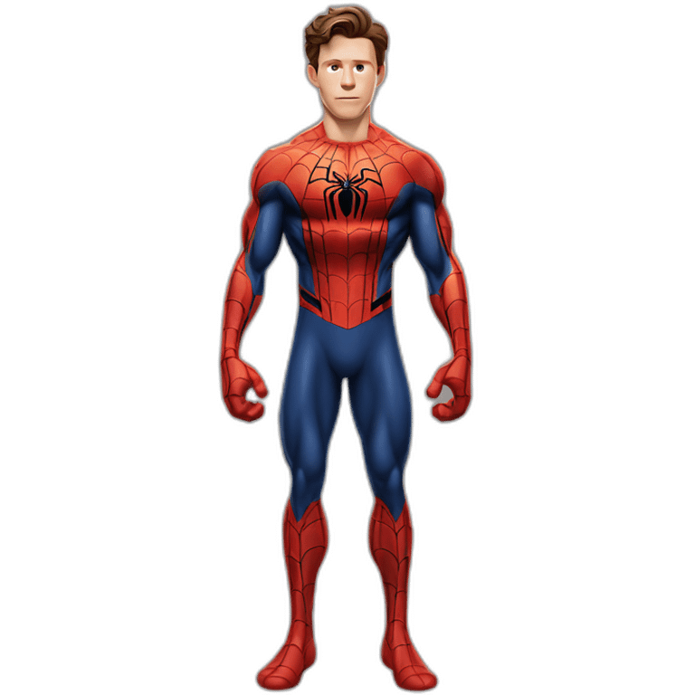 Tom Holland spiderman bodybuilder emoji