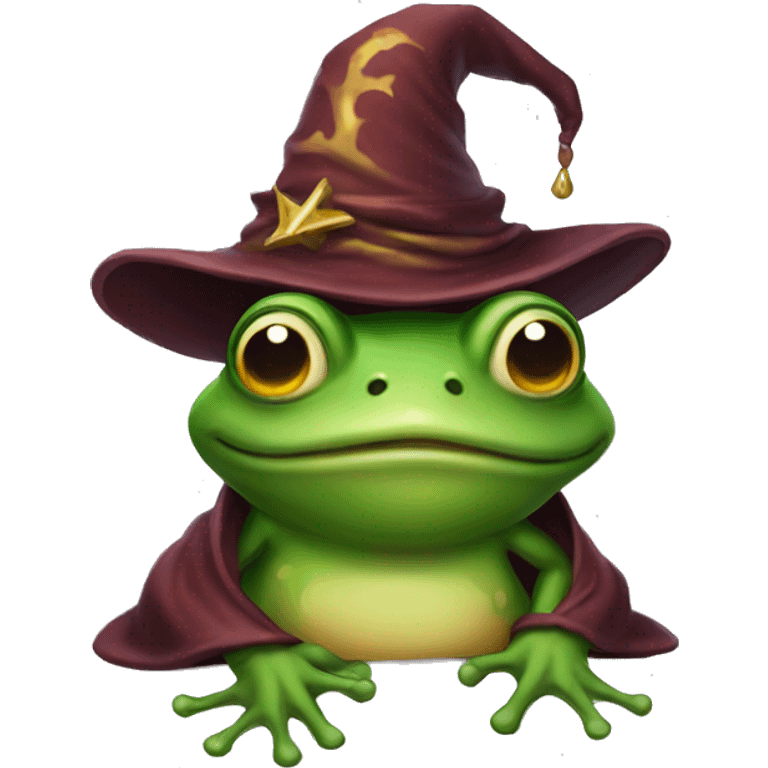 Frog wizard emoji