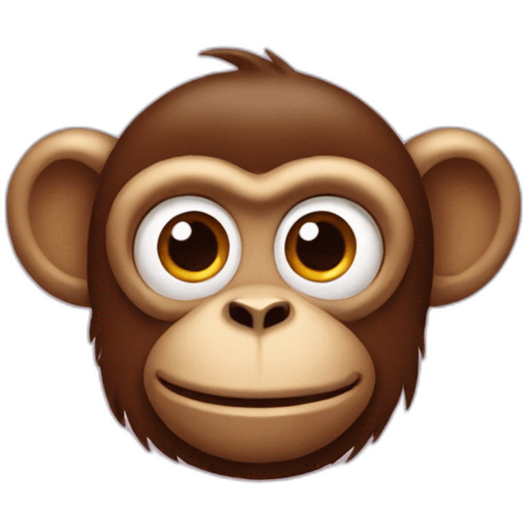 Monkey with big red butt emoji