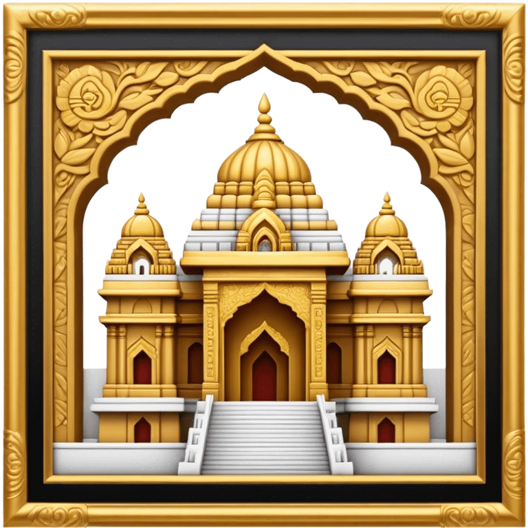 Tirupati Balaji Temple Landmark Emoji – Showcasing the temple’s golden entrance and intricate carvings. emoji