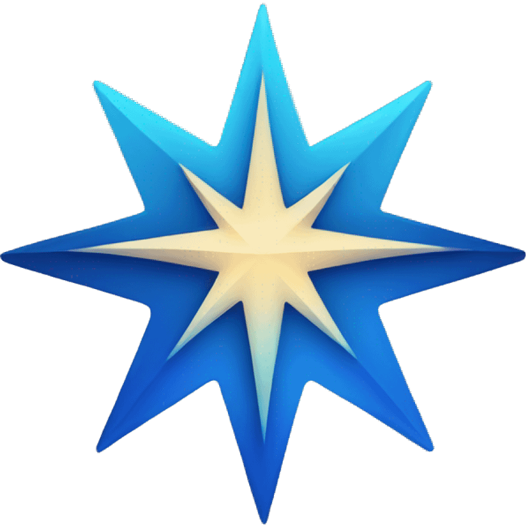 gradient blue north star emoji