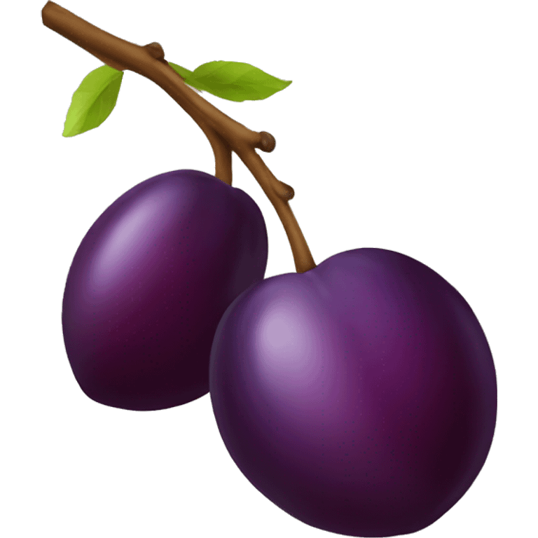 plum clipart emoji