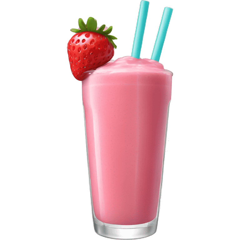 Strawberry smoothie emoji