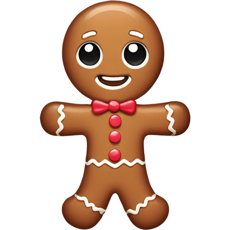 cute gingerbread man emoji