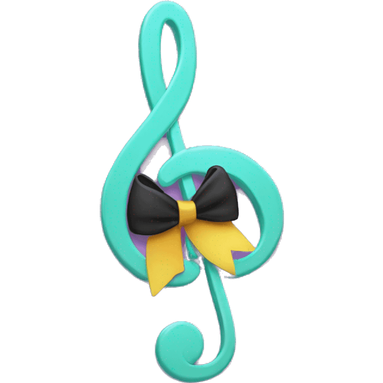 A bow on a disco  emoji