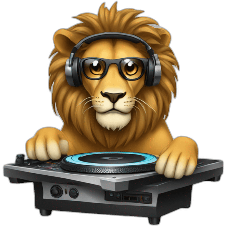 dj lion emoji