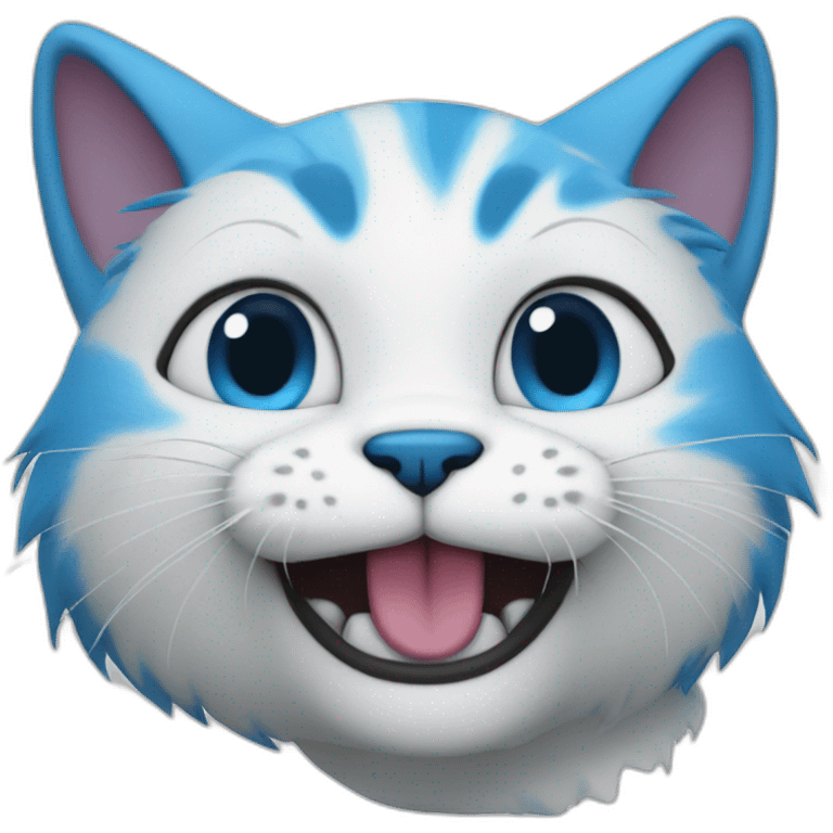 Blue Smurf cat emoji