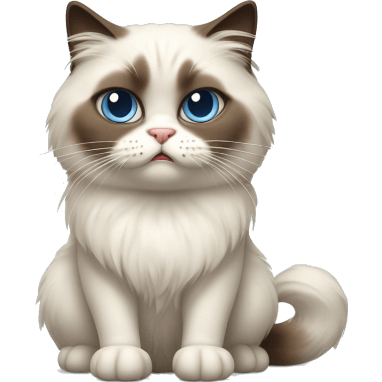 Ragdoll cat angry  emoji