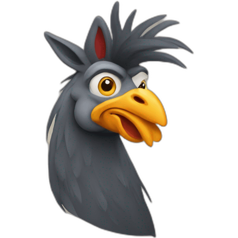 Rooster donkey  emoji