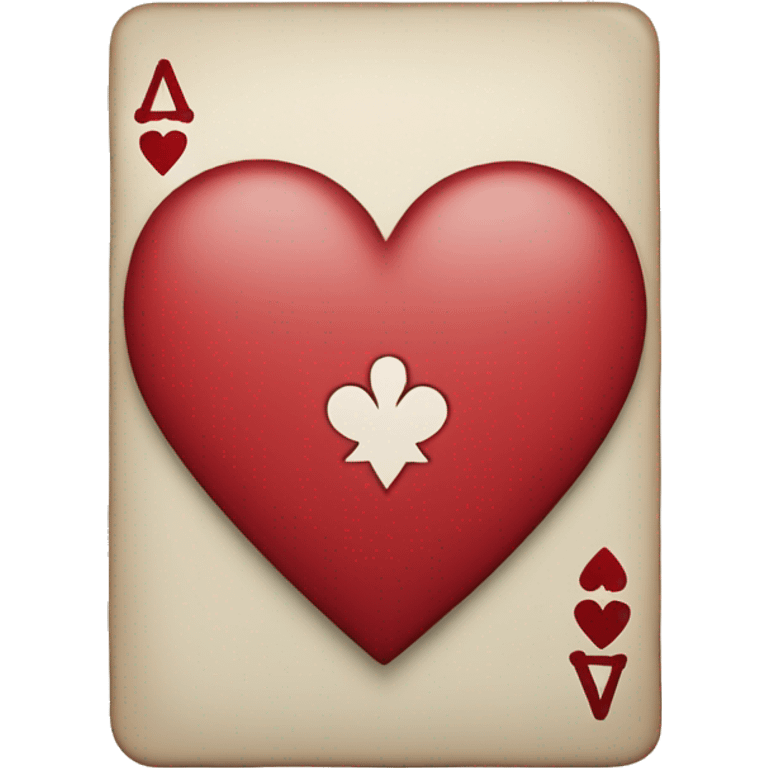 Ace of hearts playing card emoji