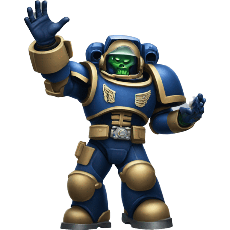 space marine raised hands emoji