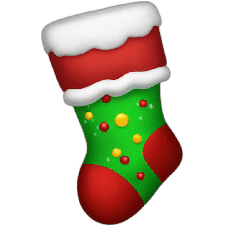 christmas sock emoji