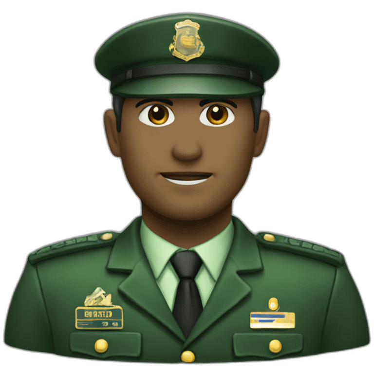 Real-state-agent-green-uniform emoji