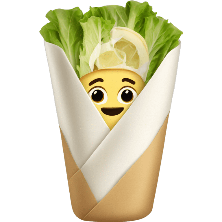 Caesar salad wrap emoji