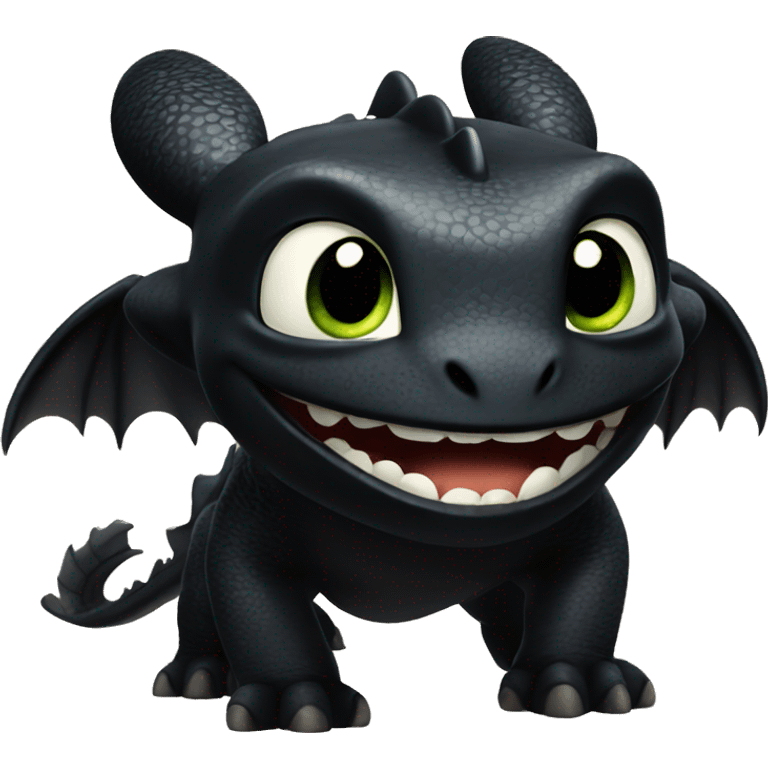 Toothless from httyd emoji