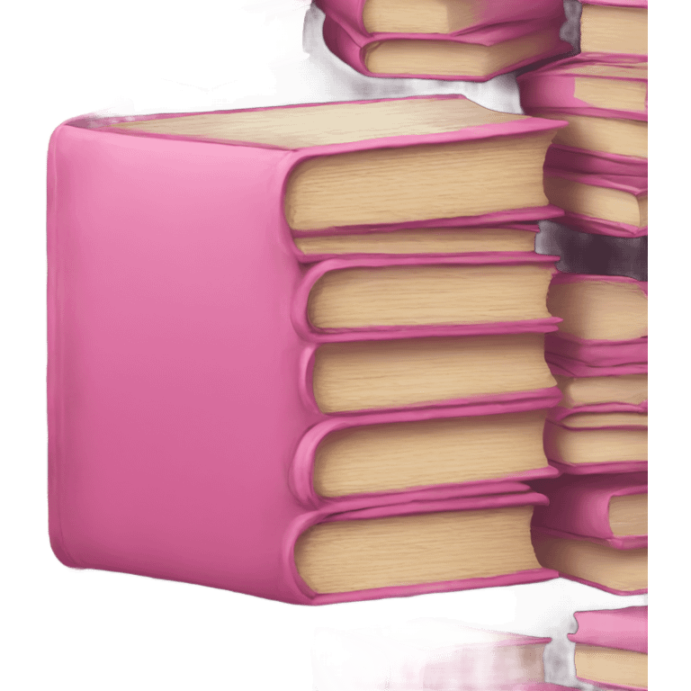 Pink books emoji