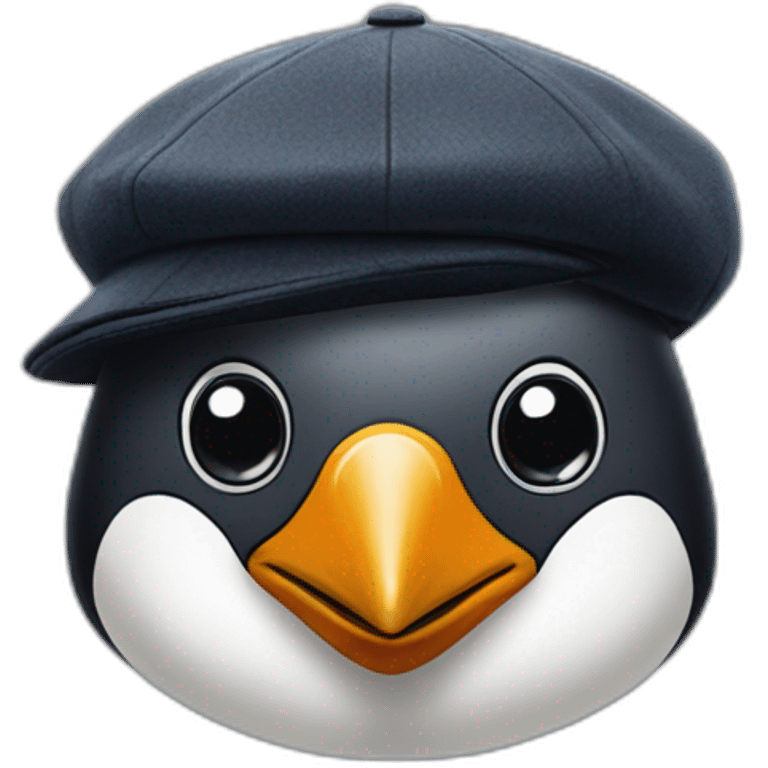 Penguin with tom shelby's flat cap from peaky blinders emoji