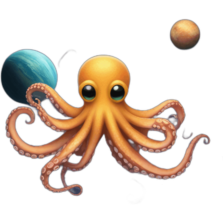 Octopus in space emoji