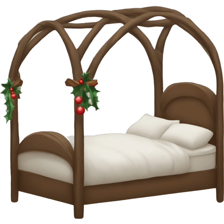 cozy christmas bed  emoji