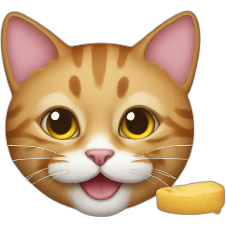 Cat eat emoji