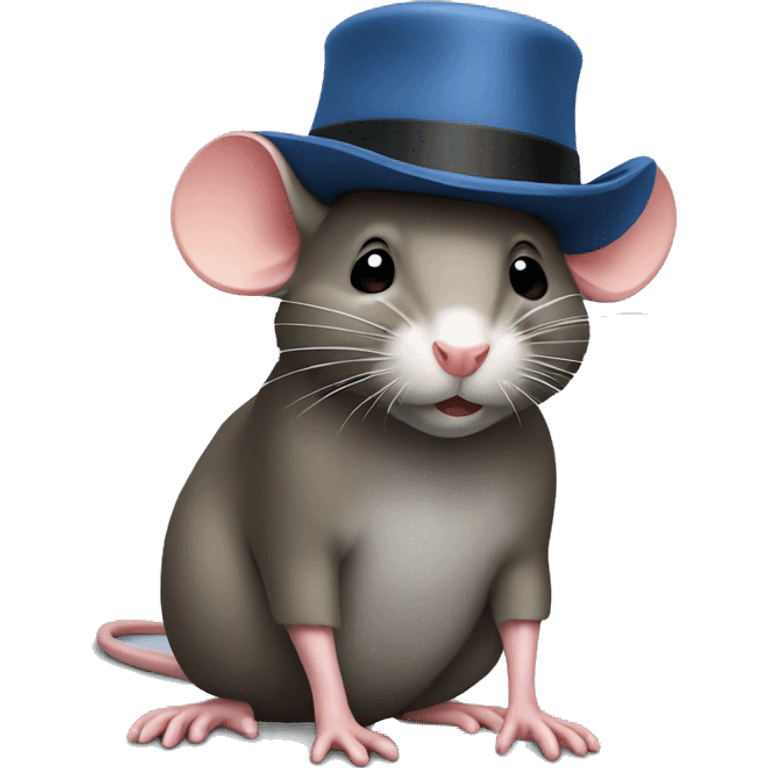 rat wearing a hat  emoji