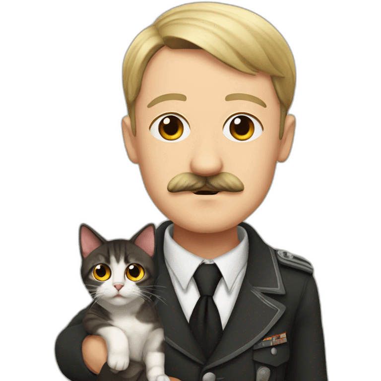 Hitler with cat emoji