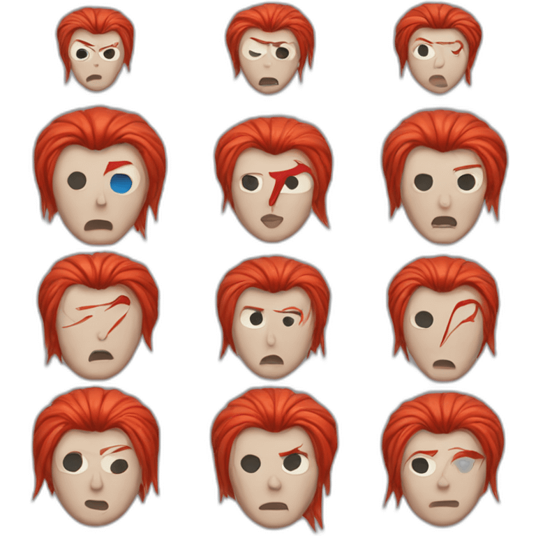 david bowie as aladdin sane emoji